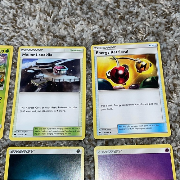 2017 POKEMON Trainer Energy Mixed Bundle Card Lot Of 6ea - Picture 3 of 5